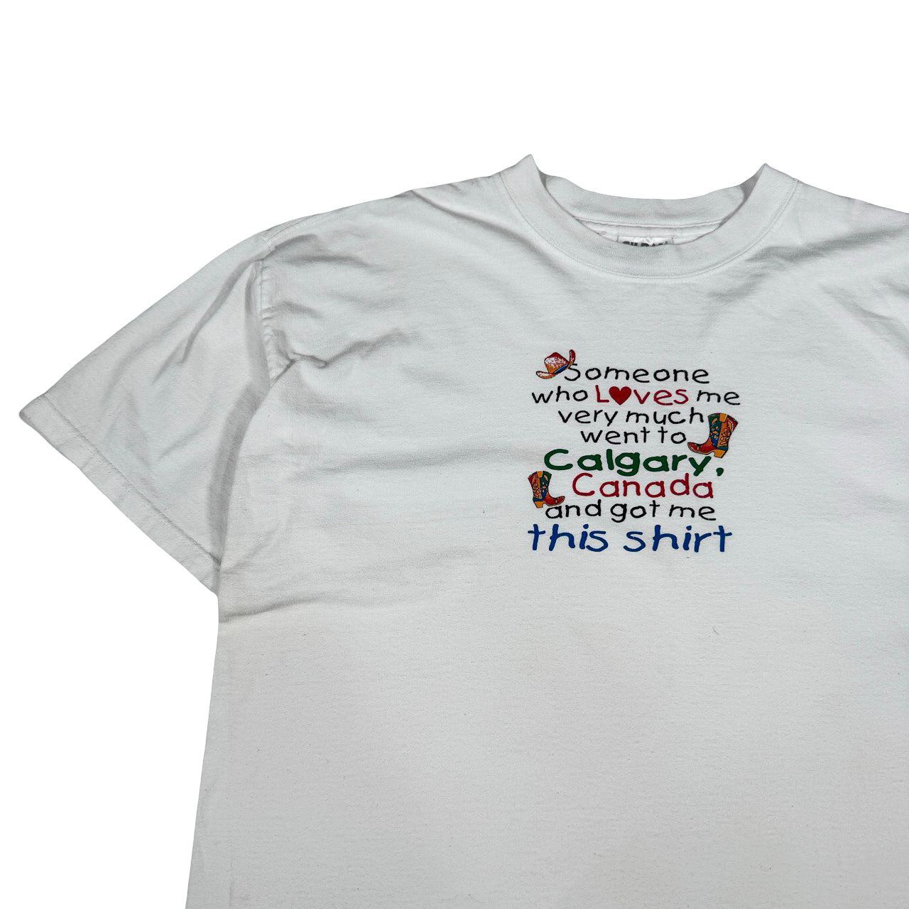 Calgary Canada Souvenir T-Shirt - White XL