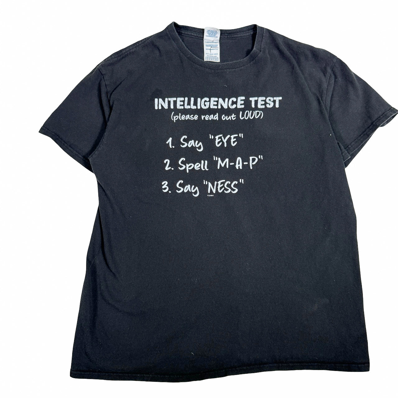 Intelligence Test Tee Vintage T-Shirt L