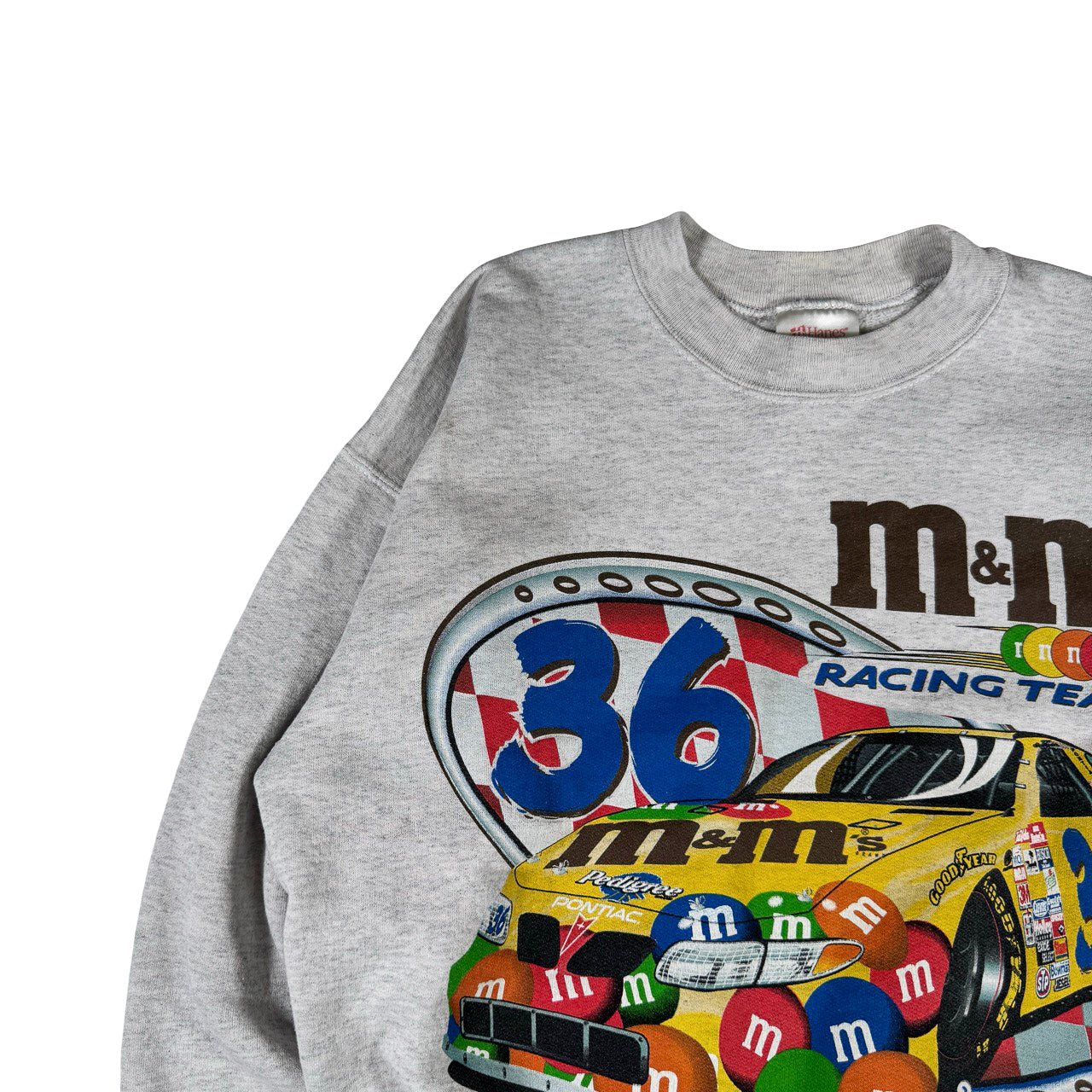 Hanes M&Ms NASCAR Merch Vintage Sweatshirt M
