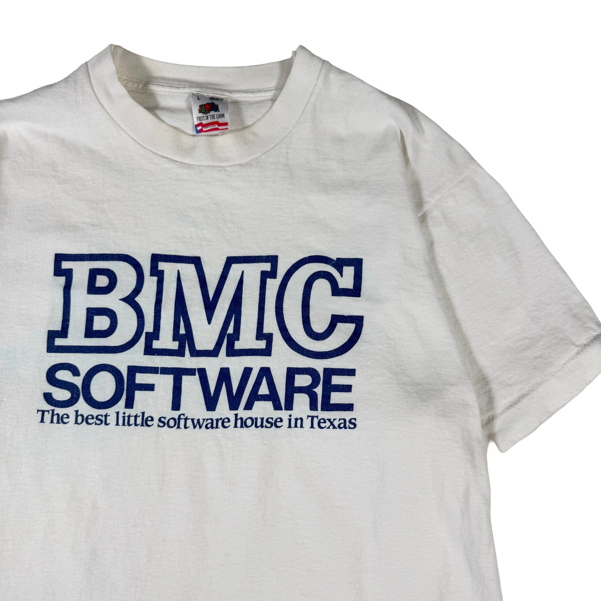 Fruit of the Loom BMC Software Single Stitch Made in USA Tee L