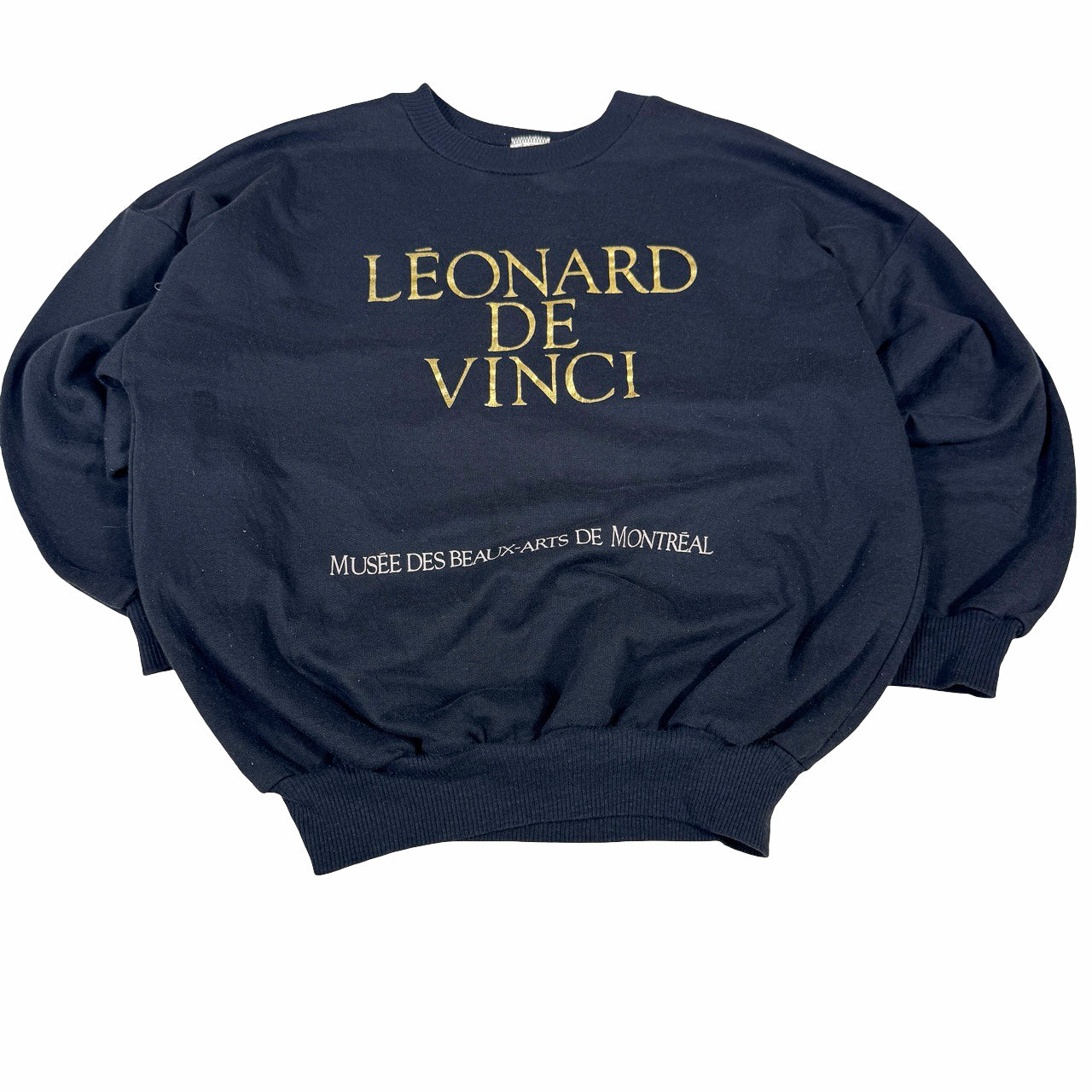 Leonard De Vinci Montreal Museum Sweatshirt — Mid-2000s Black & Yellow 23/24