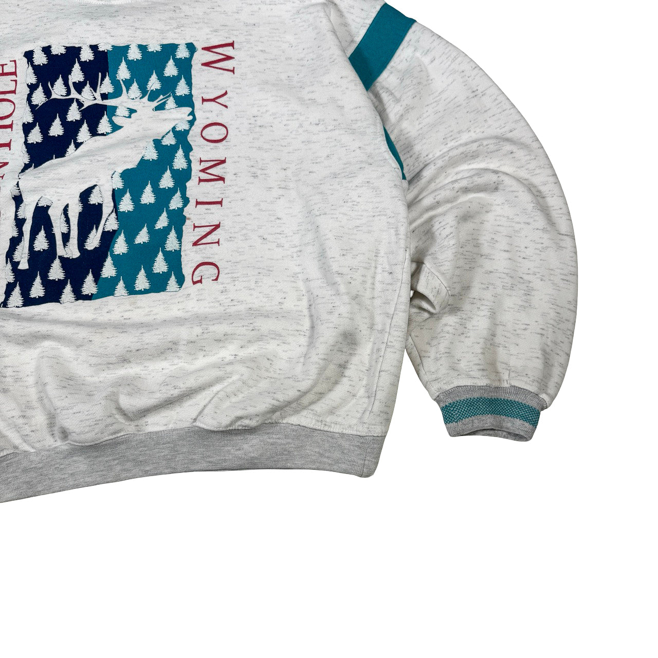 Jackson Hole Wyoming Gray Sweatshirt with Moose Graphic XL