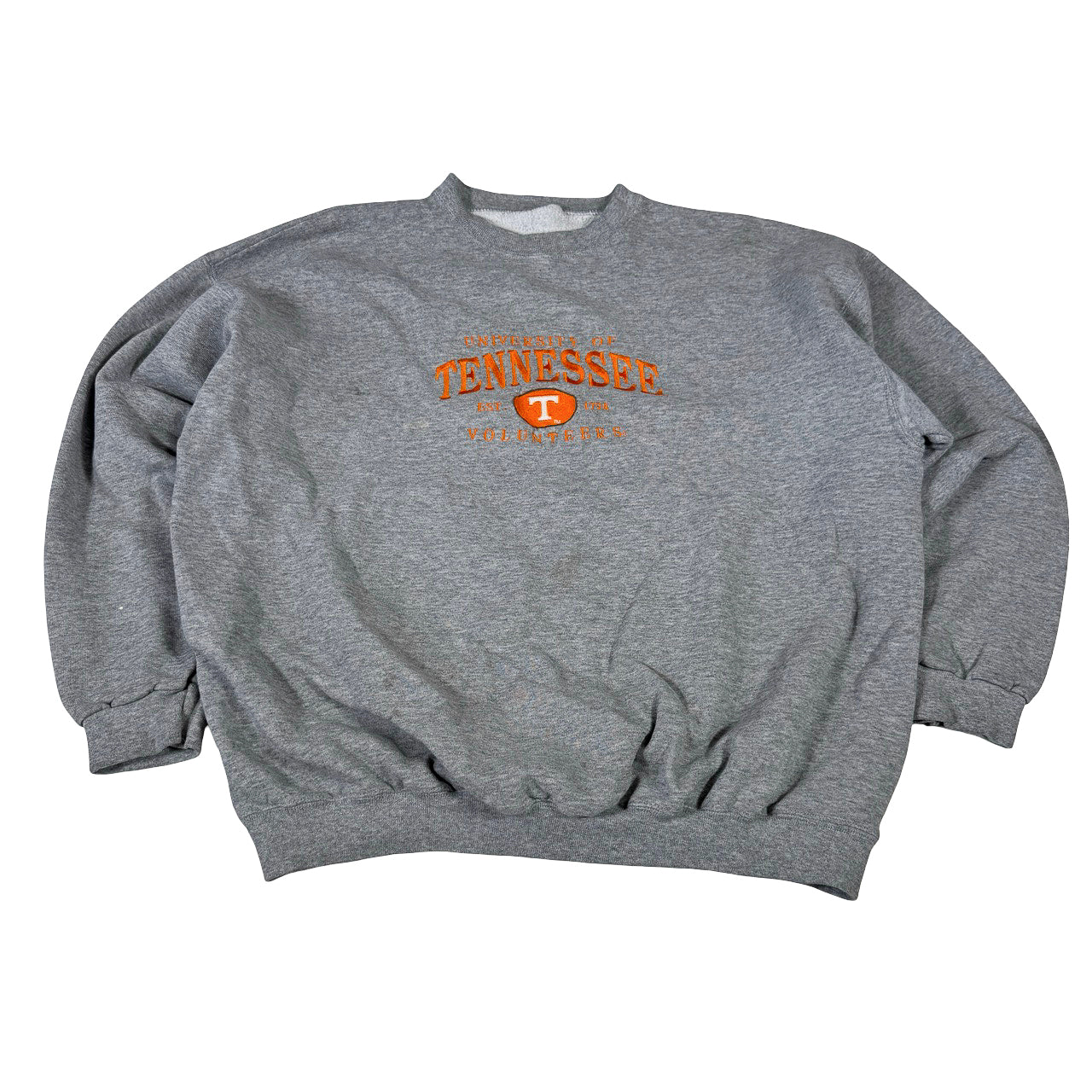 University of Tennessee Volunteers Crewneck — 90s Orange Embroidered XL