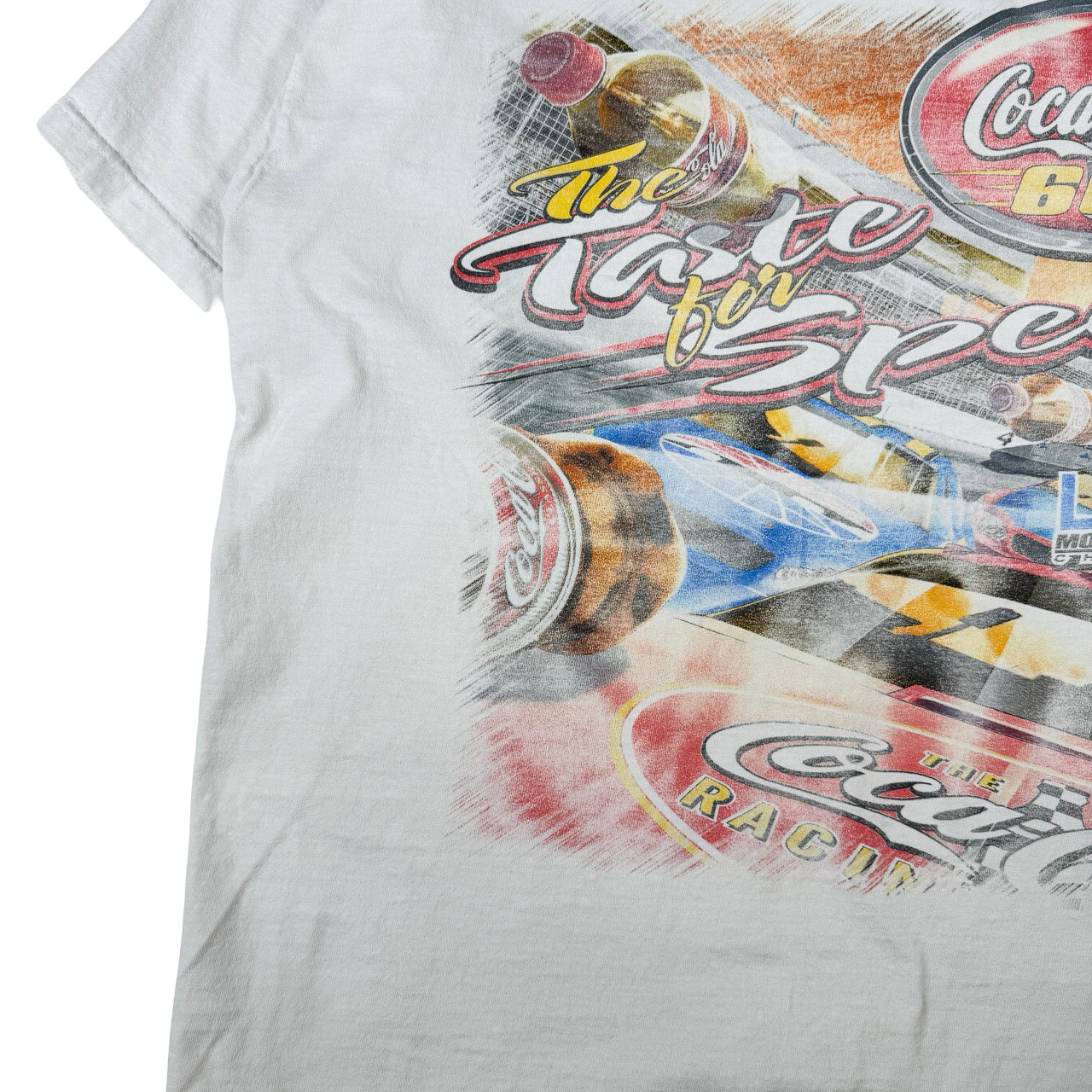 Vintage Fruit of the Loom Coca Cola 600 The Taste for Speed NASCAR Vintage T-Shirt XL