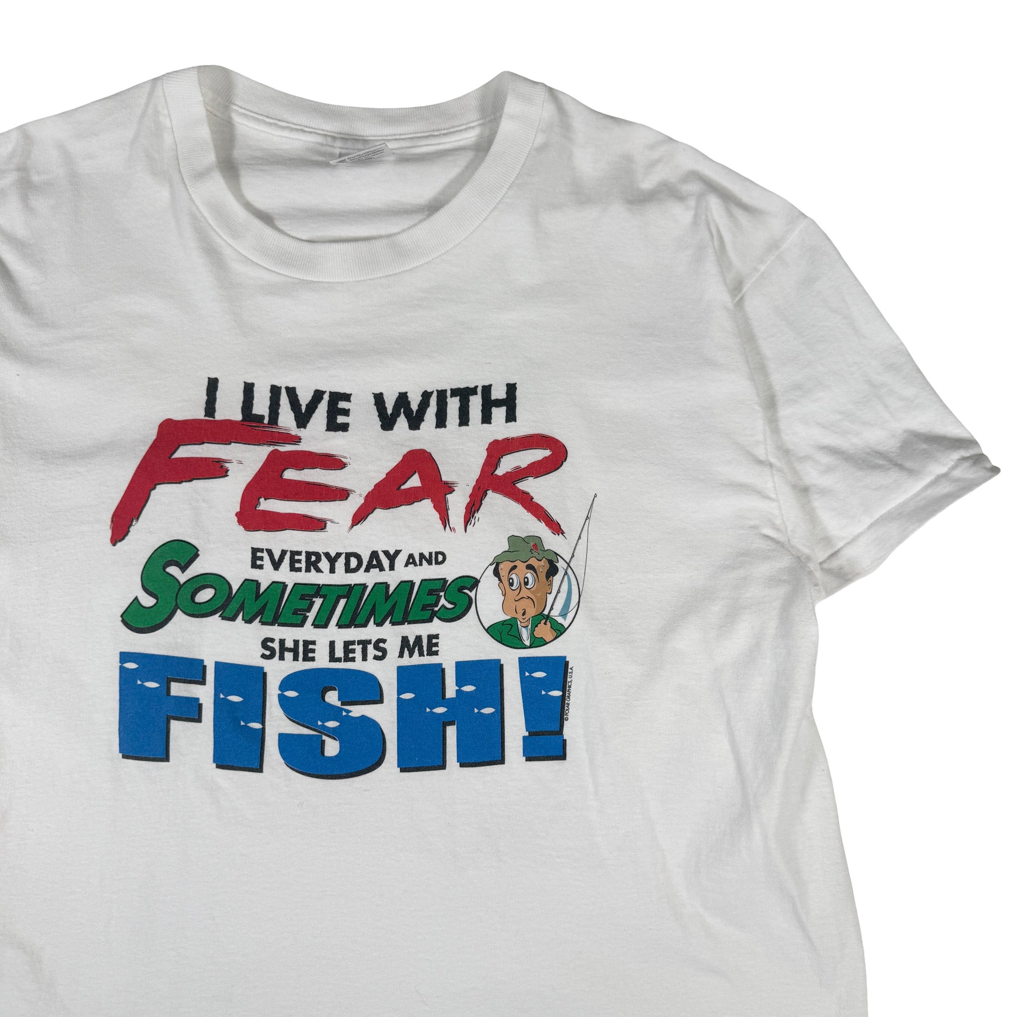 Anvil Bass Pro Shops Single Stitch Made in USA AOP Tee XL