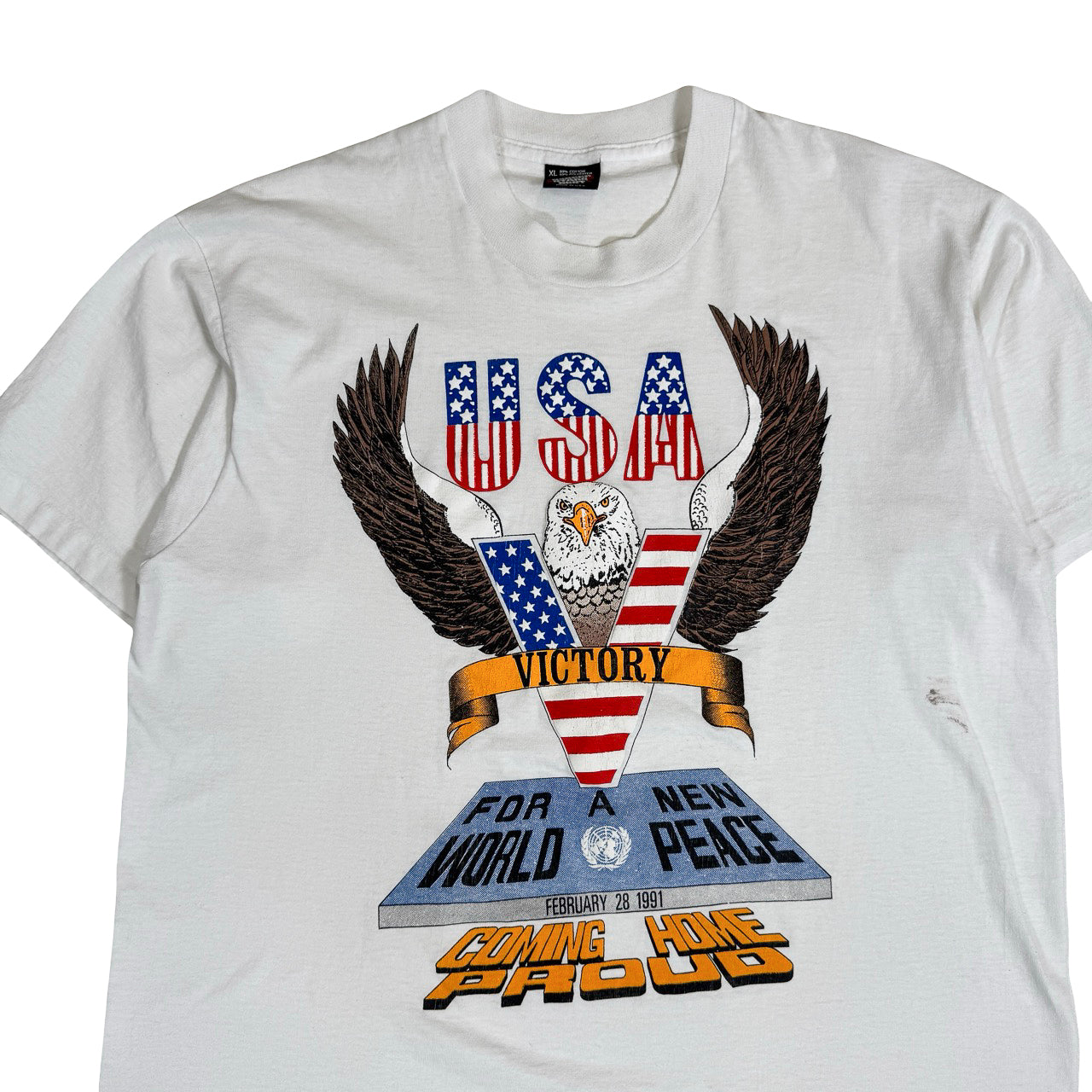 USA Victory "Coming home Proud" Vintage T-Shirt XL